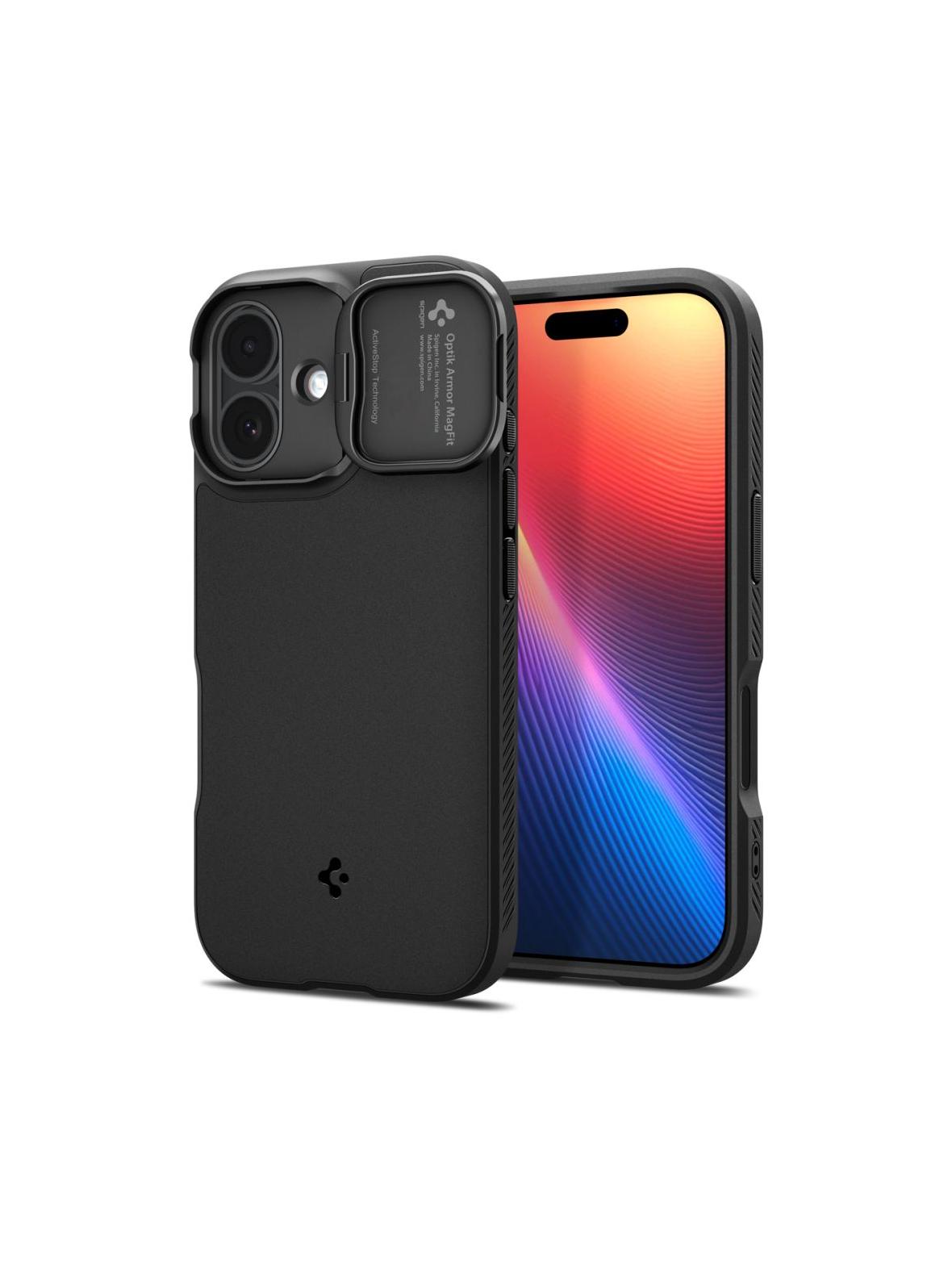 SPIGEN futerał OPTIK ARMOR MAG do IPHONE 17 black