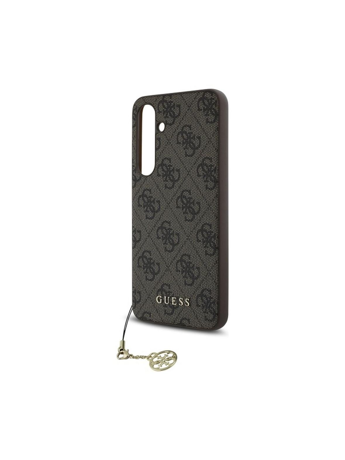 GUESS futerał do SAMSUNG S24 FE GUHCS24FEGF4GBR (HC PU 4G Charm) brązowy