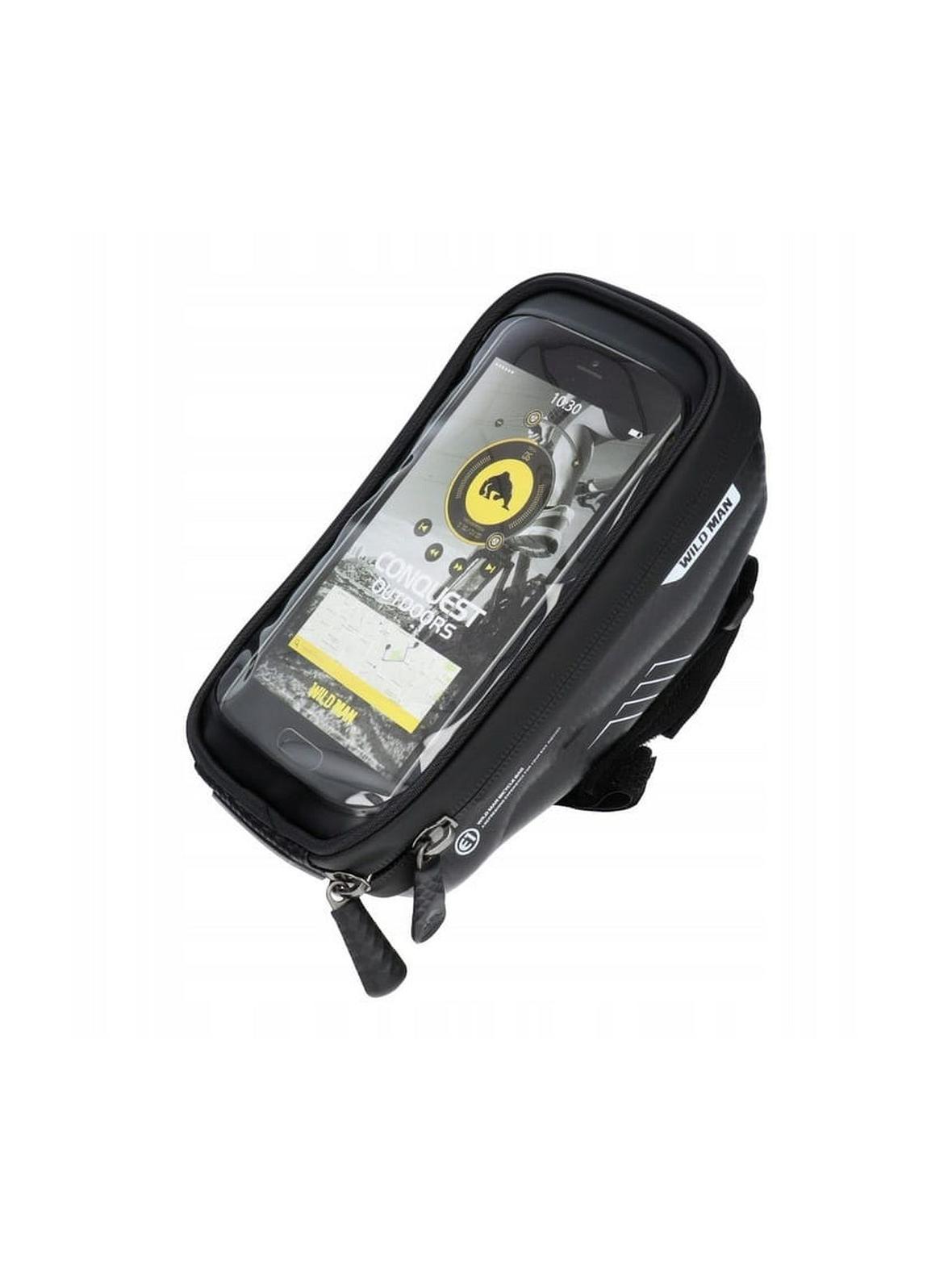 WILDMAN sakwa rowerowa na kierownicę na zamek 1L (4" - 7") E1 czarna