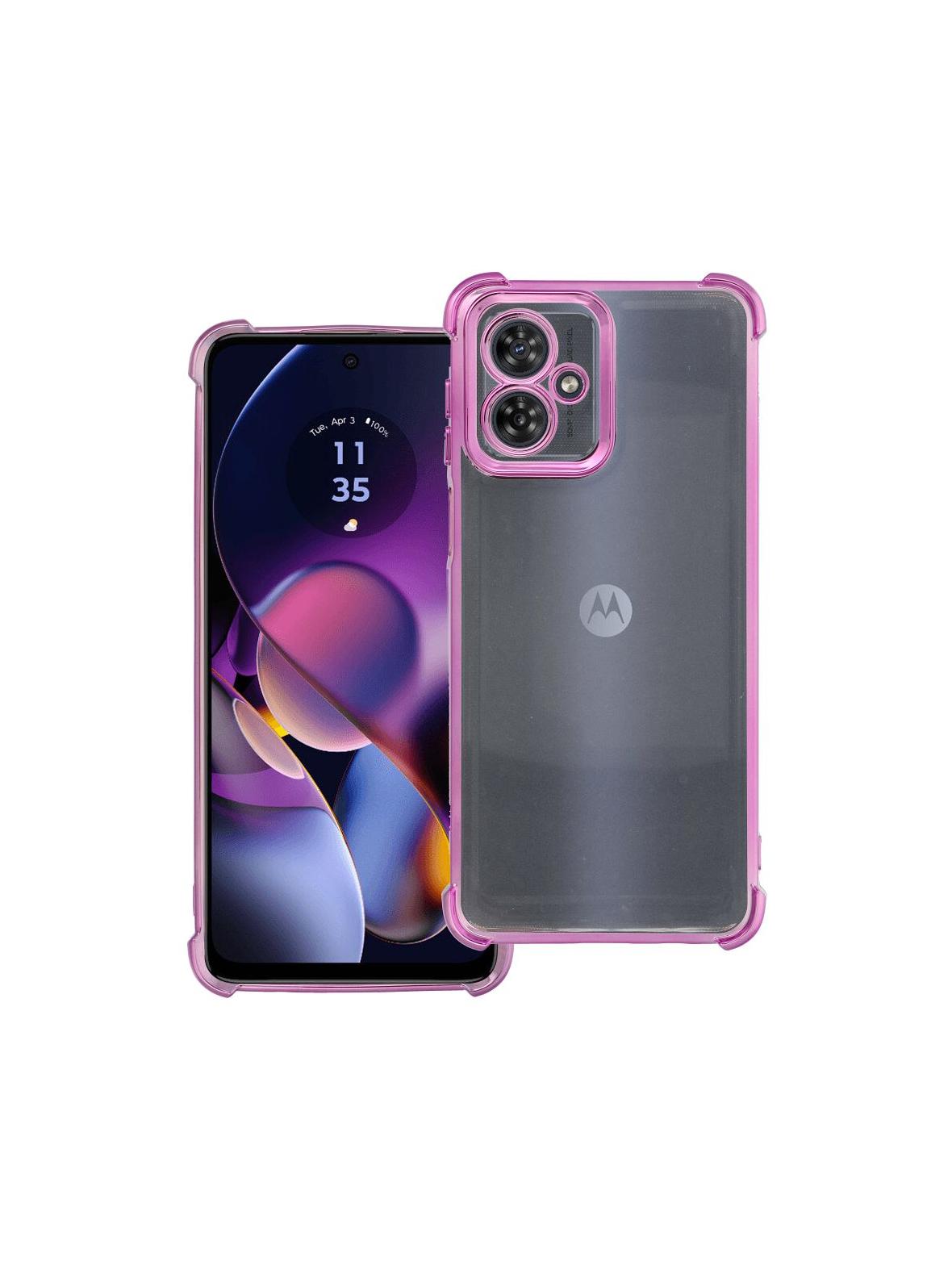 Futerał ANTISHOCK ELECTRO do MOTOROLA G54 purpurowy