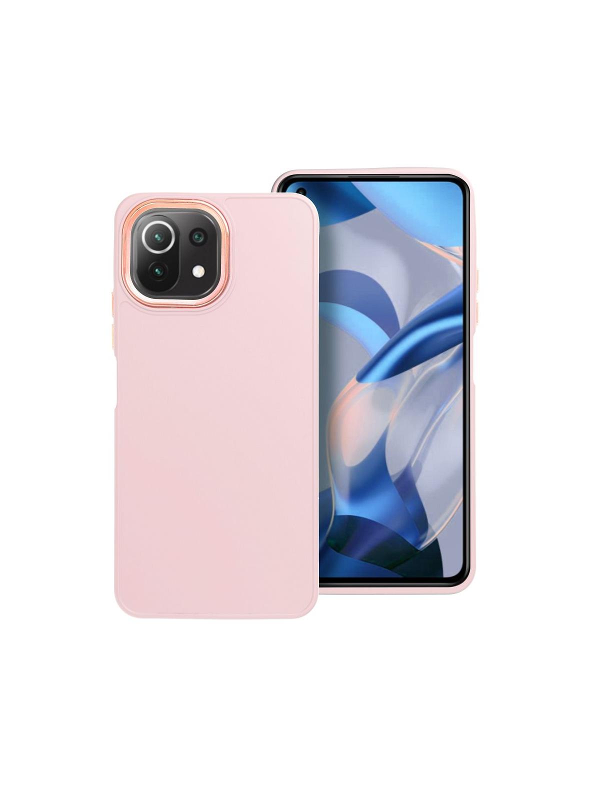 Futerał FRAME do XIAOMI Mi 11 Lite 5G / Mi 11 Lite LTE ( 4G ) / Mi 11 Lite NE
 pudrowy róż