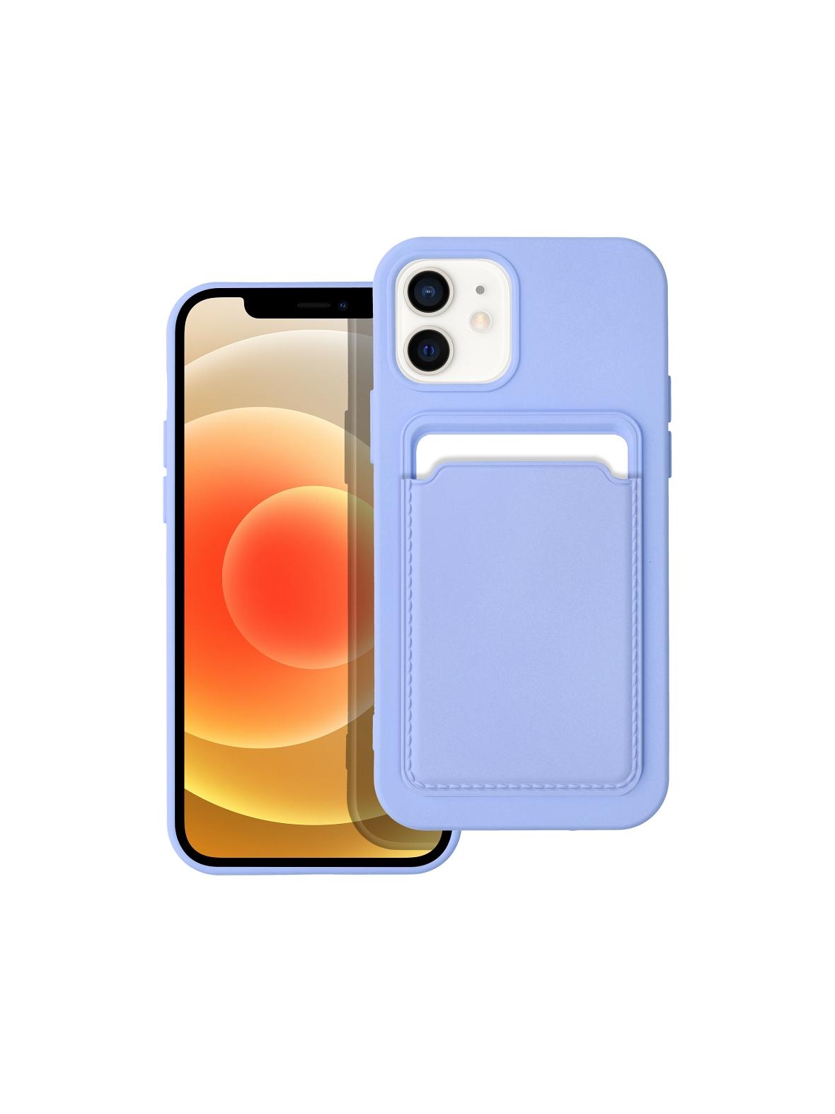 Futerał CARD CASE do IPHONE 12 fioletowy