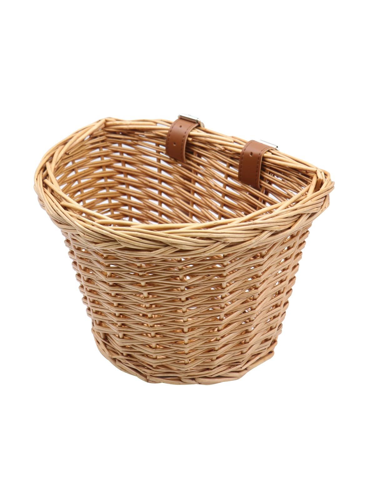 Kosz rowerowy wiklinowy przedni FSBKT-131-1 kolor drewna