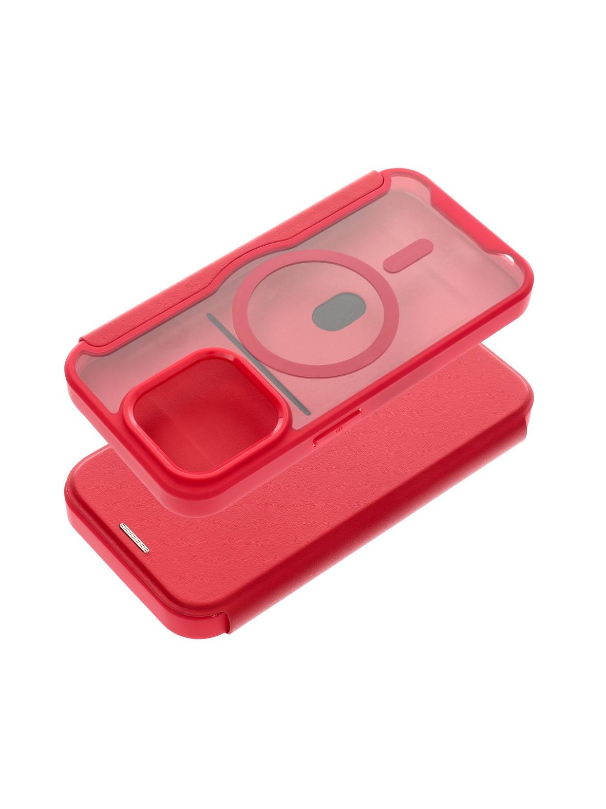 Kabura SMART MAG kompatybilna z MagSafe do IPHONE 15 Pro czerwona