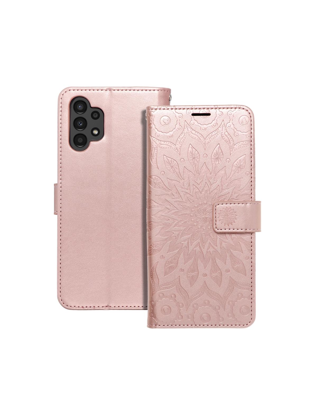 Kabura MEZZO Book do SAMSUNG A13 4G mandala złoty róż