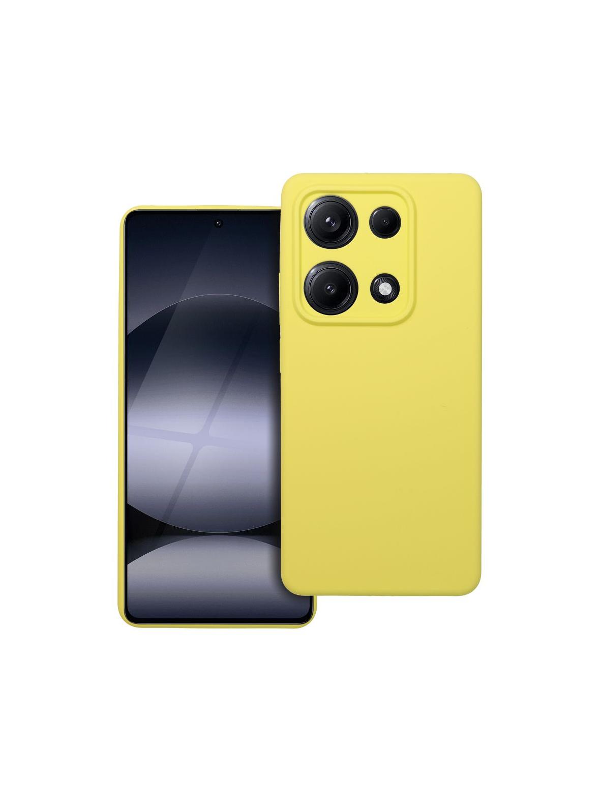 Futerał SILICONE 2mm do XIAOMI REDMI NOTE 14S żółty