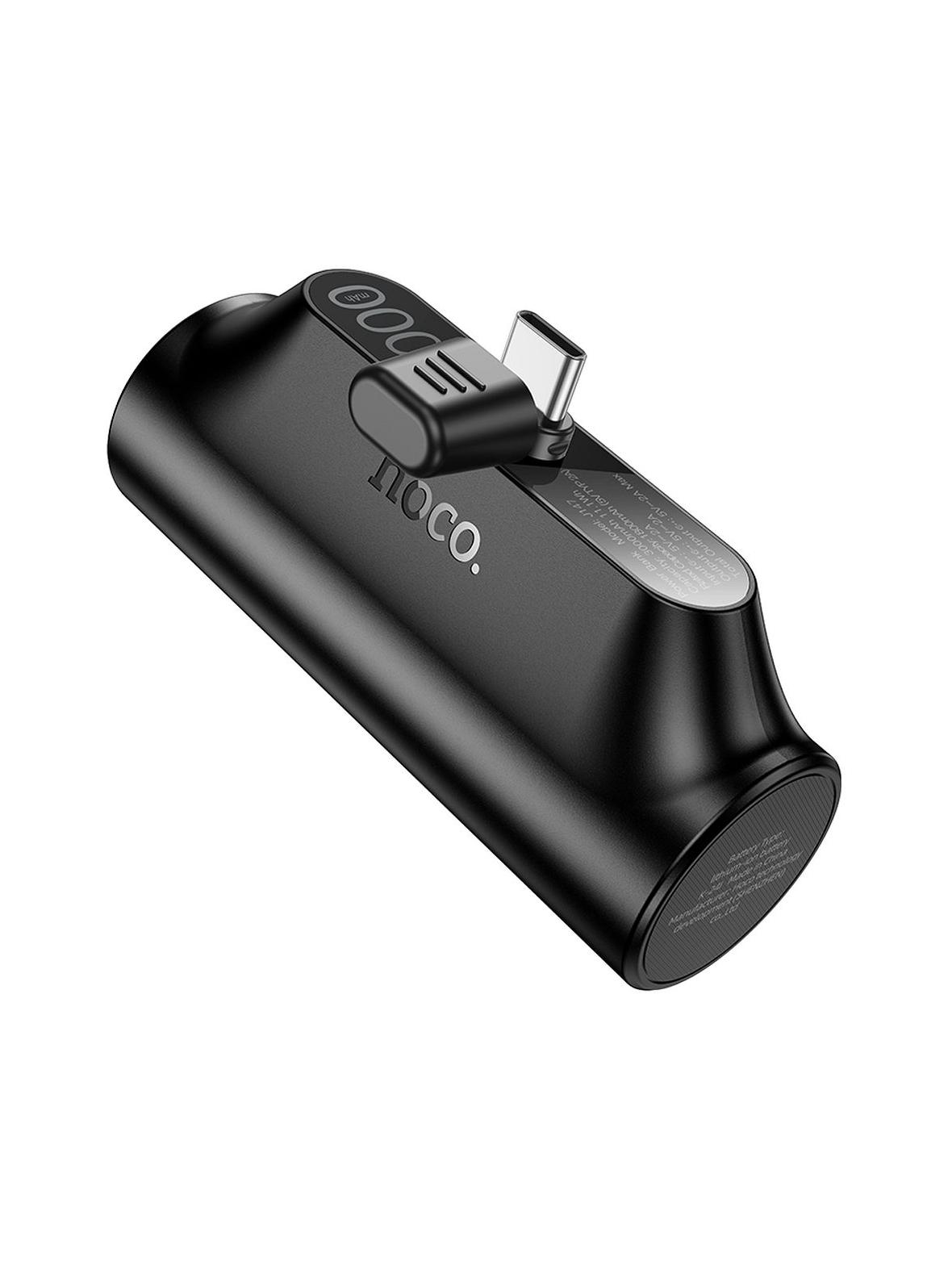 Powerbank Hoco 3000 mAh z wbudowanym złączem USB C J147 czarny