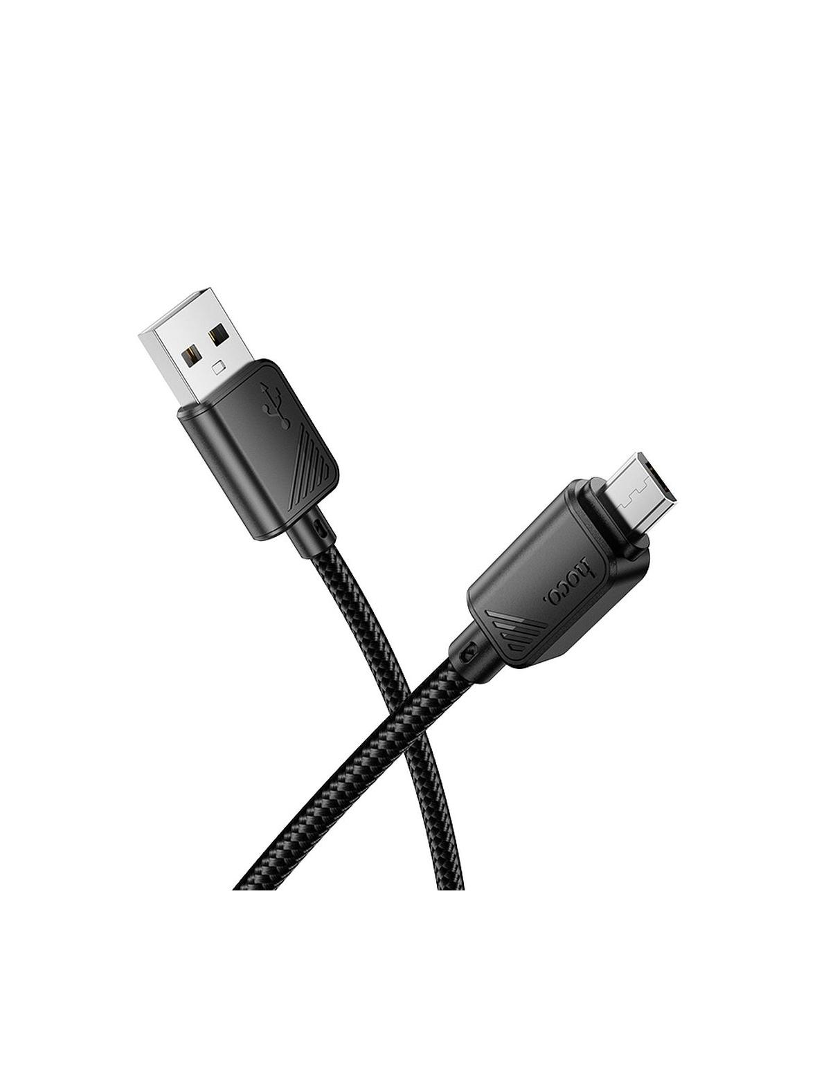 Kabel USB A do Micro USB Hoco 2,4A 1 m X113 czarny