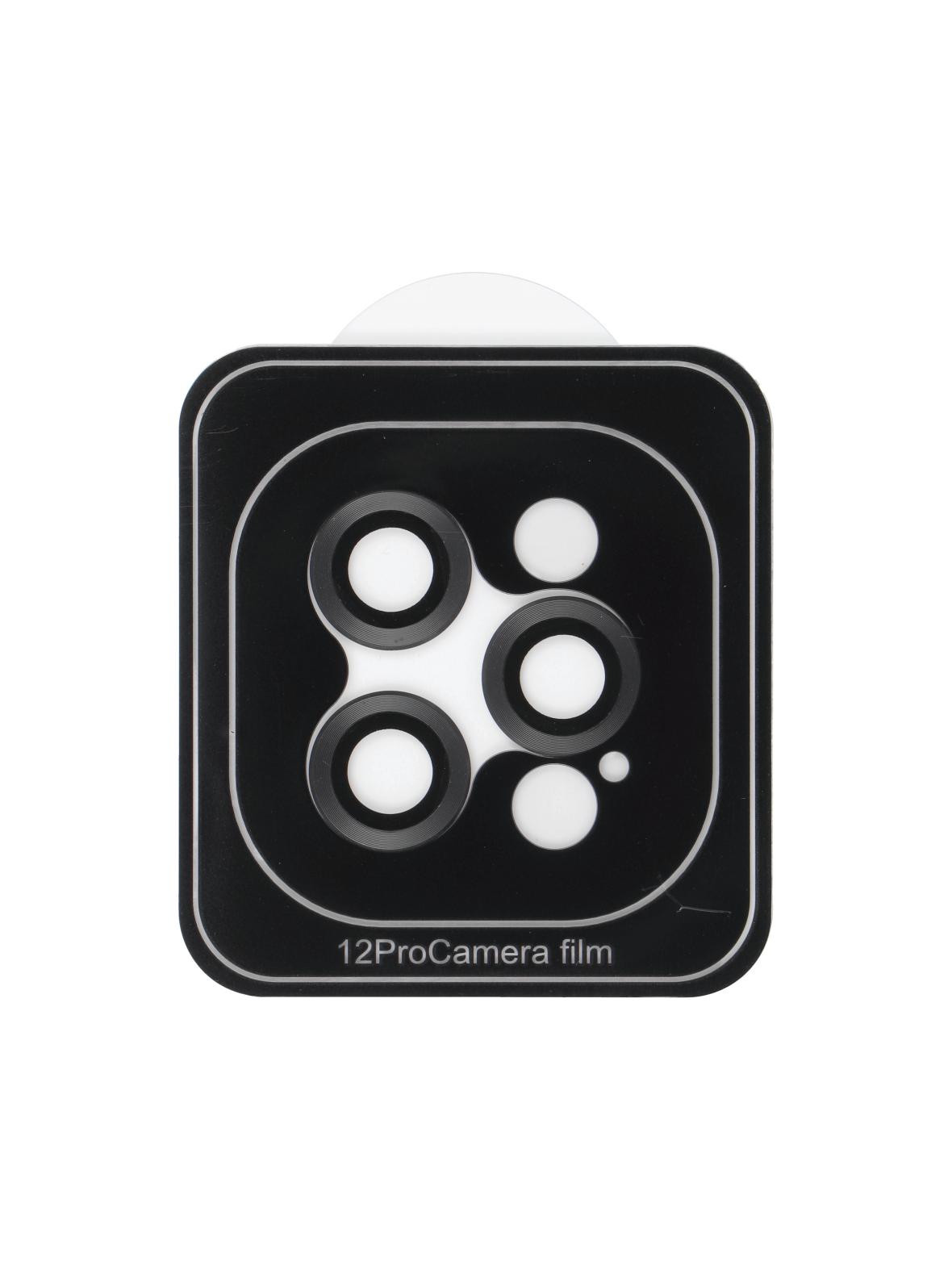 Osłona aparatu PROTECTOR 9H + aplikator do IPHONE 12 PRO czarna