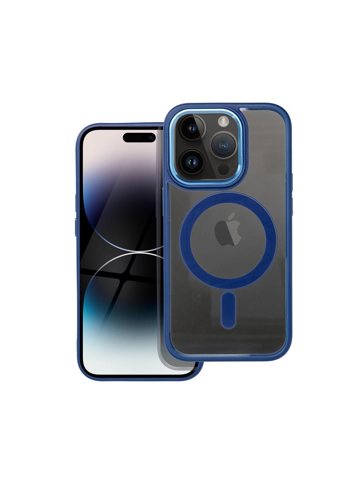 Futerał COLOR EDGE MAG COVER kompatybilny z MagSafe do IPHONE 14 Pro niebieski