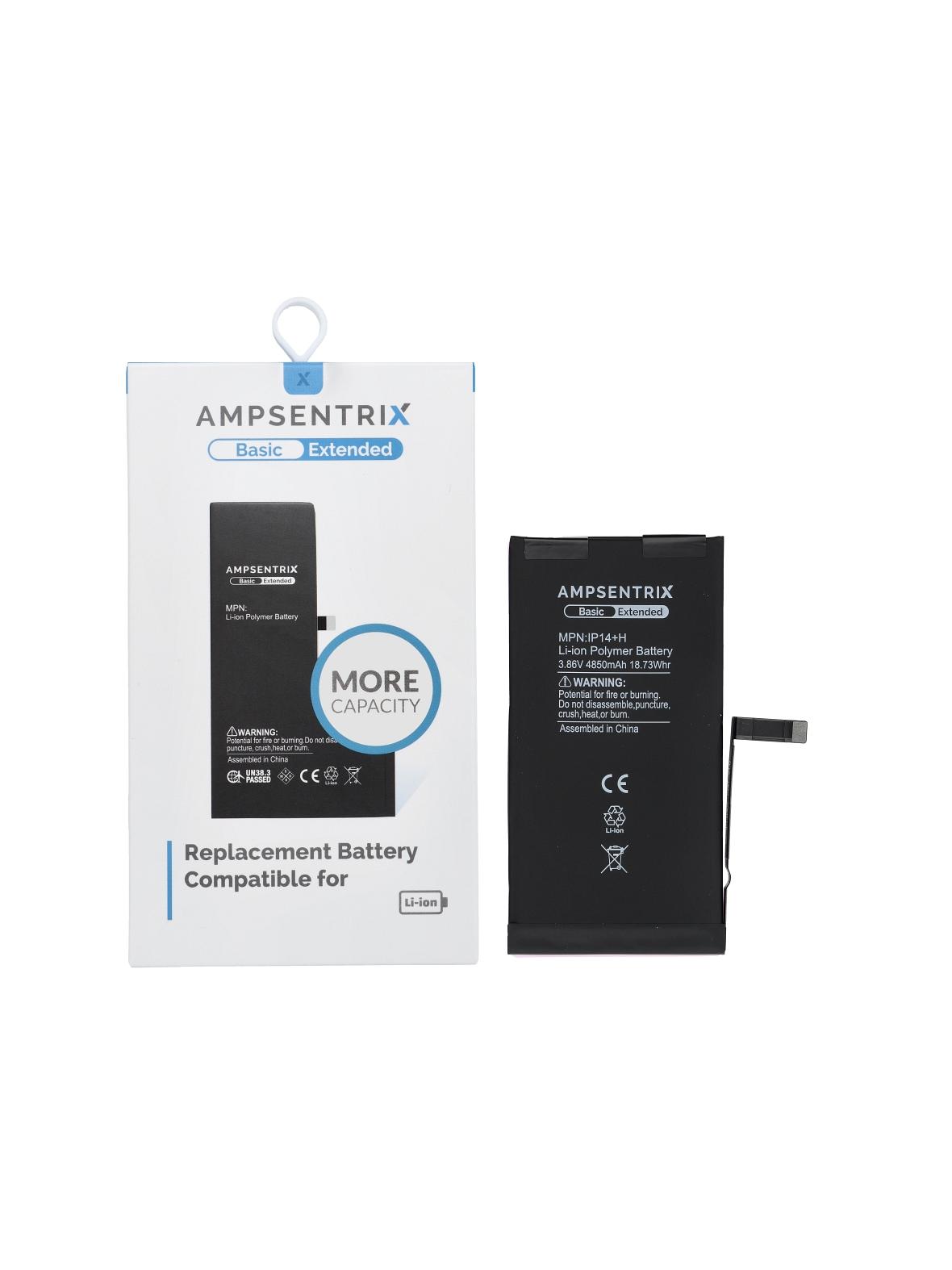 AmpSentrix Basic bateria do iPhone 14 Plus (zwiększona pojemność 4850 mAh)