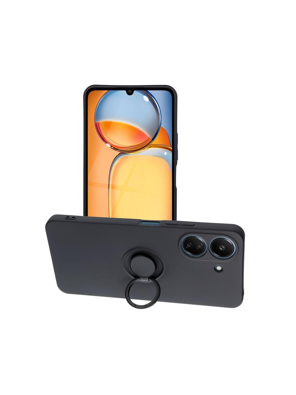 Futerał SILICONE RING do XIAOMI Redmi 13C / POCO C65 czarny