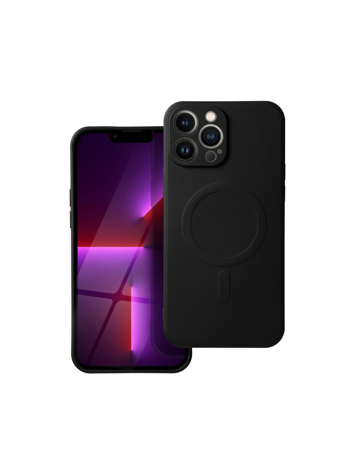 Futerał SILICONE MAG COVER kompatybilny z MagSafe do IPHONE 13 Pro Max czarny