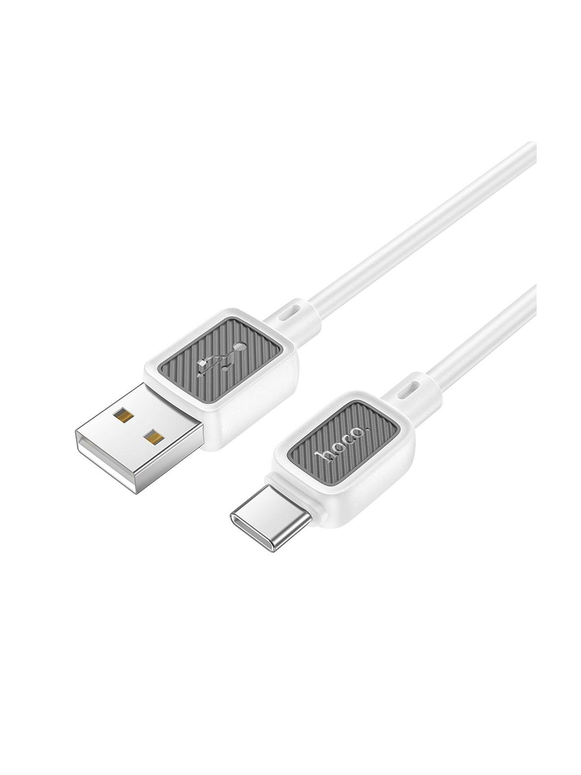 Kabel USB A do USB C Hoco 3A 1 m X108 biały