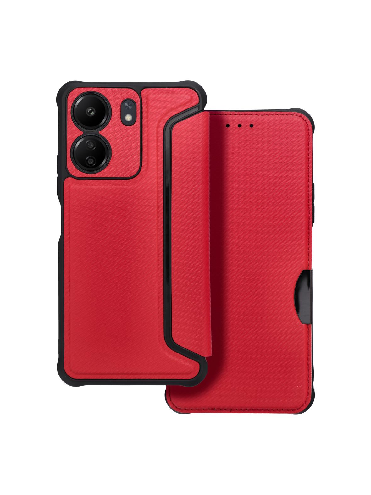 Kabura RAZOR Book do XIAOMI Redmi 13C czerwony