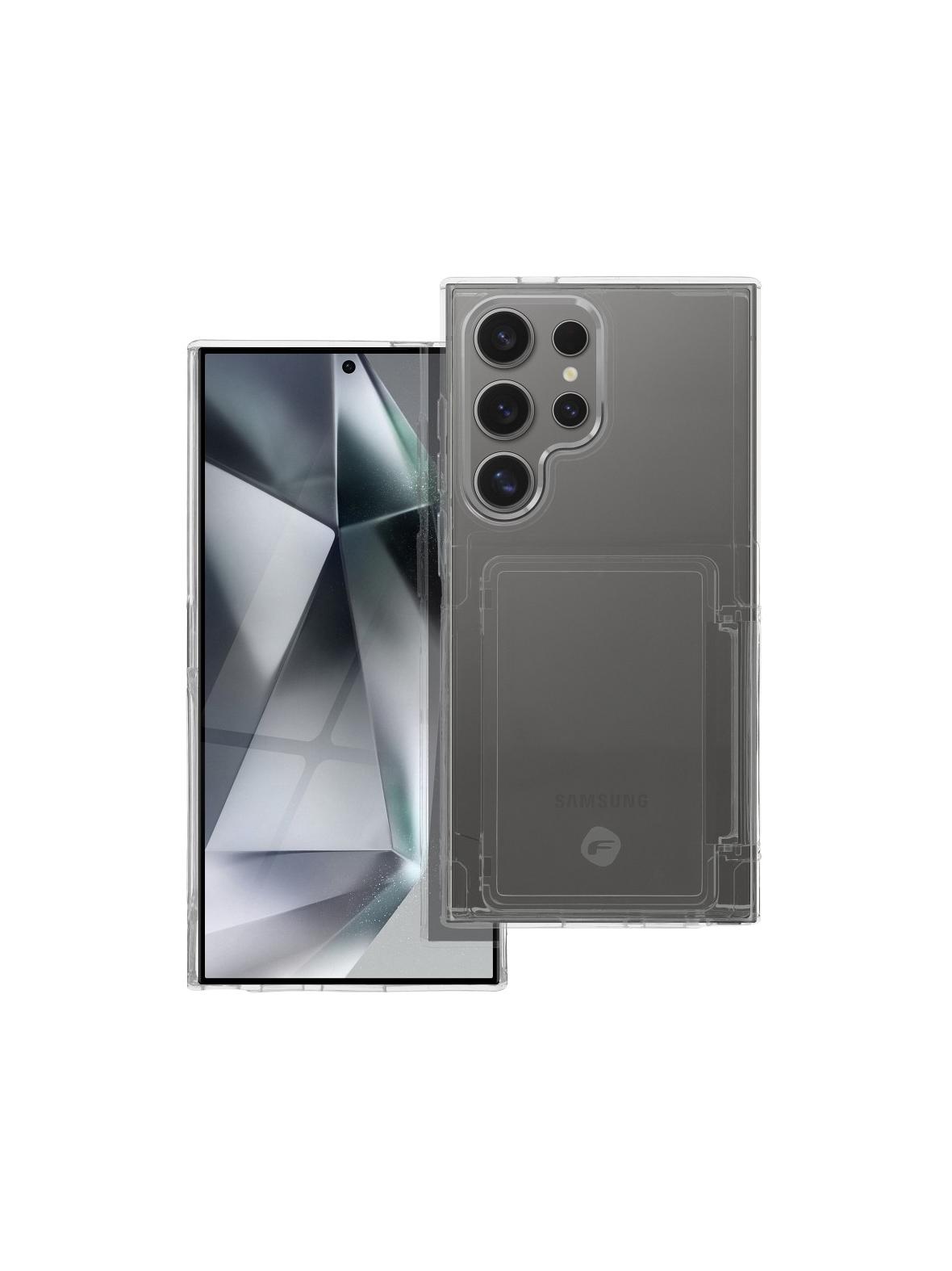 FORCELL F-PROTECT Crystal Pocket futerał do SAMSUNG S24 Ultra transparentny