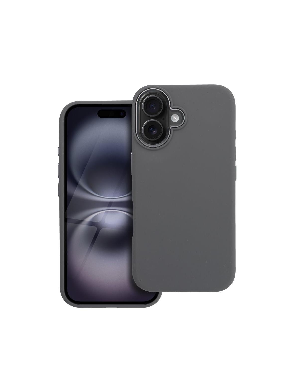 Etui na iPhone 16 Forcell F-Protect Frame Premium zgodny z MagSafe szary 0INT