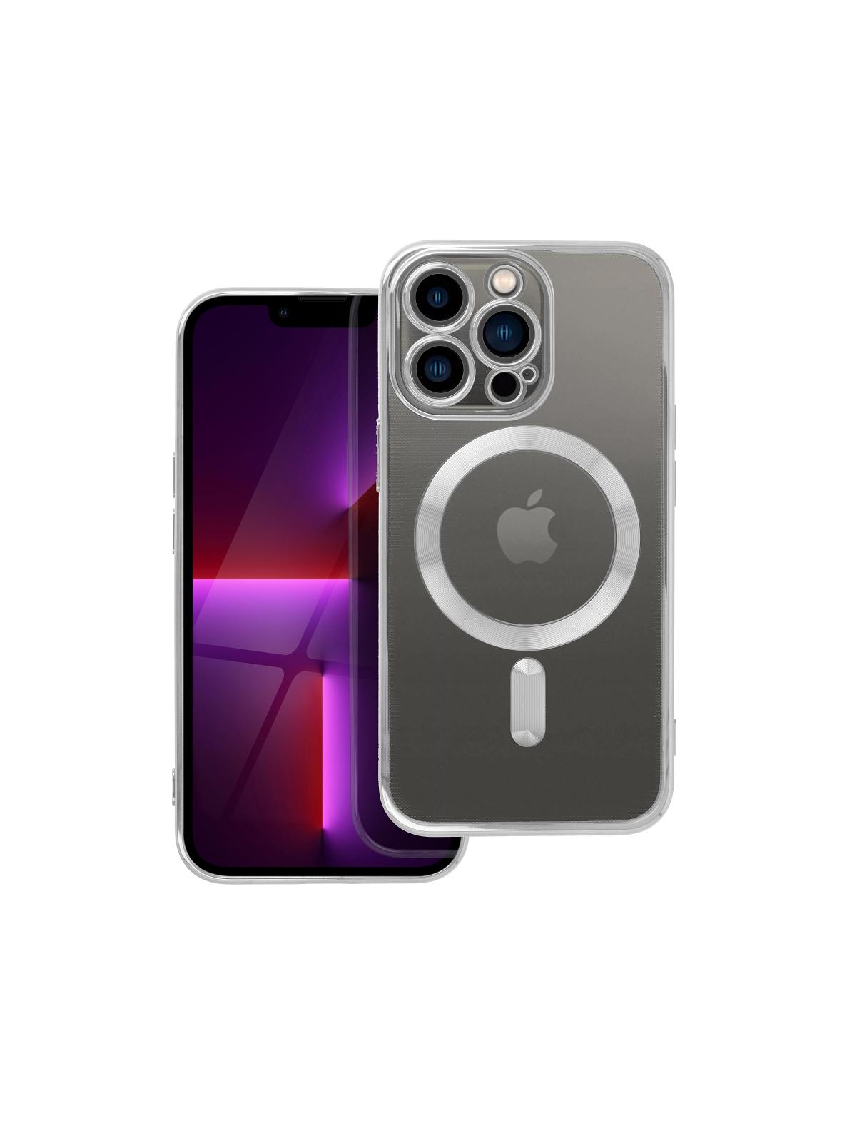 Futerał ELECTRO MAG COVER kompatybilny z MagSafe do IPHONE 13 Pro srebrny