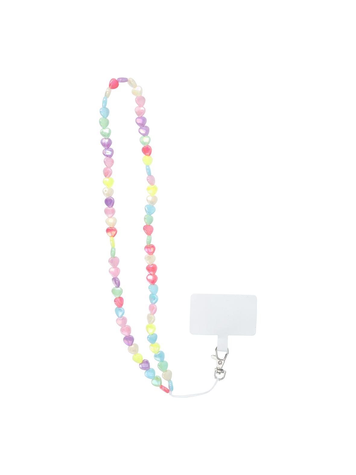 Smycz do telefonu, Zawieszka do telefonu - PIXIE / długość sznura 68cm (34cm w pętli) / na szyję - serca