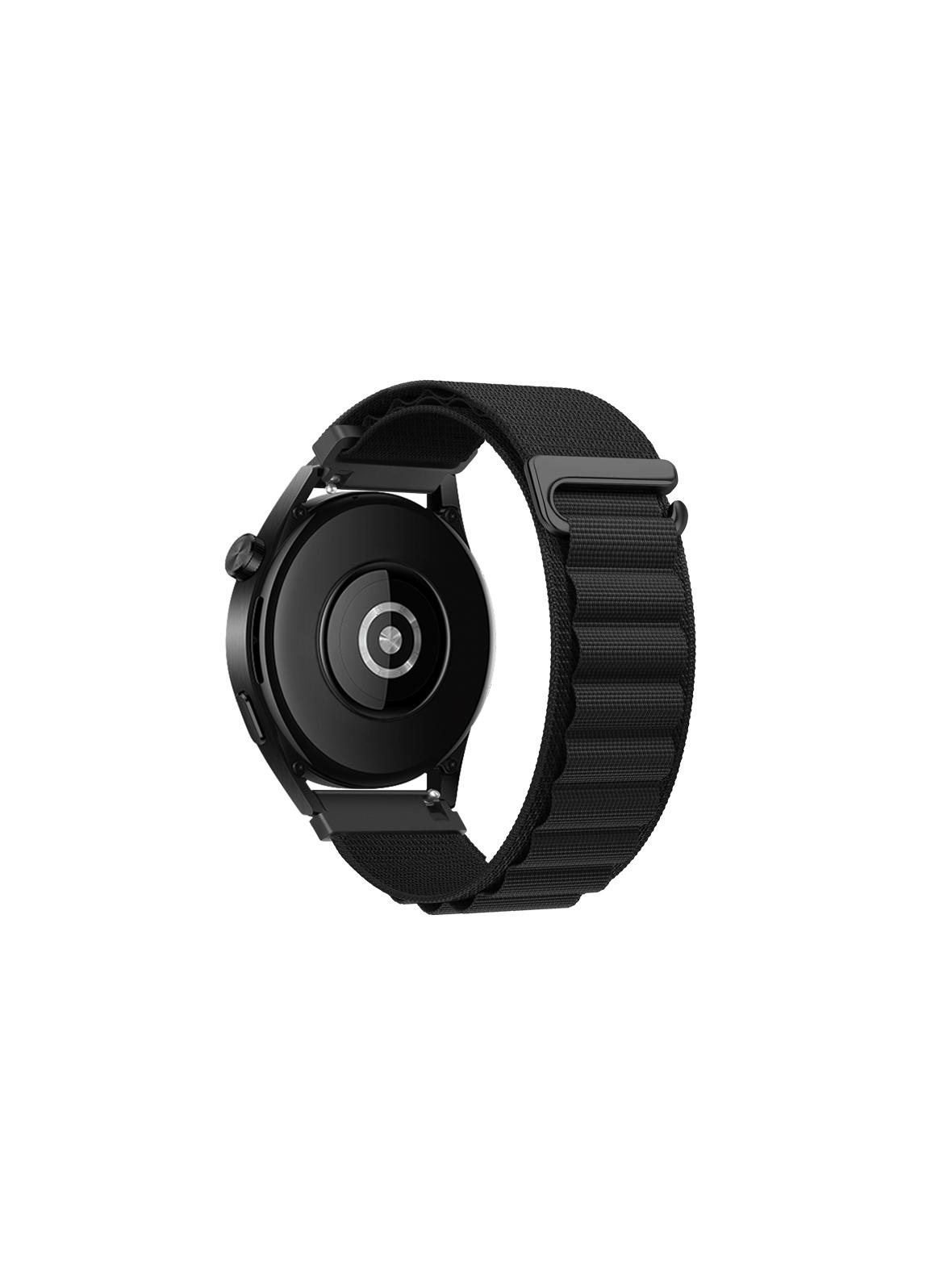 Pasek do Samsung Galaxy Watch Forcell F-Design FS05 sprzączka włókno poliestrowe 22 mm czarny