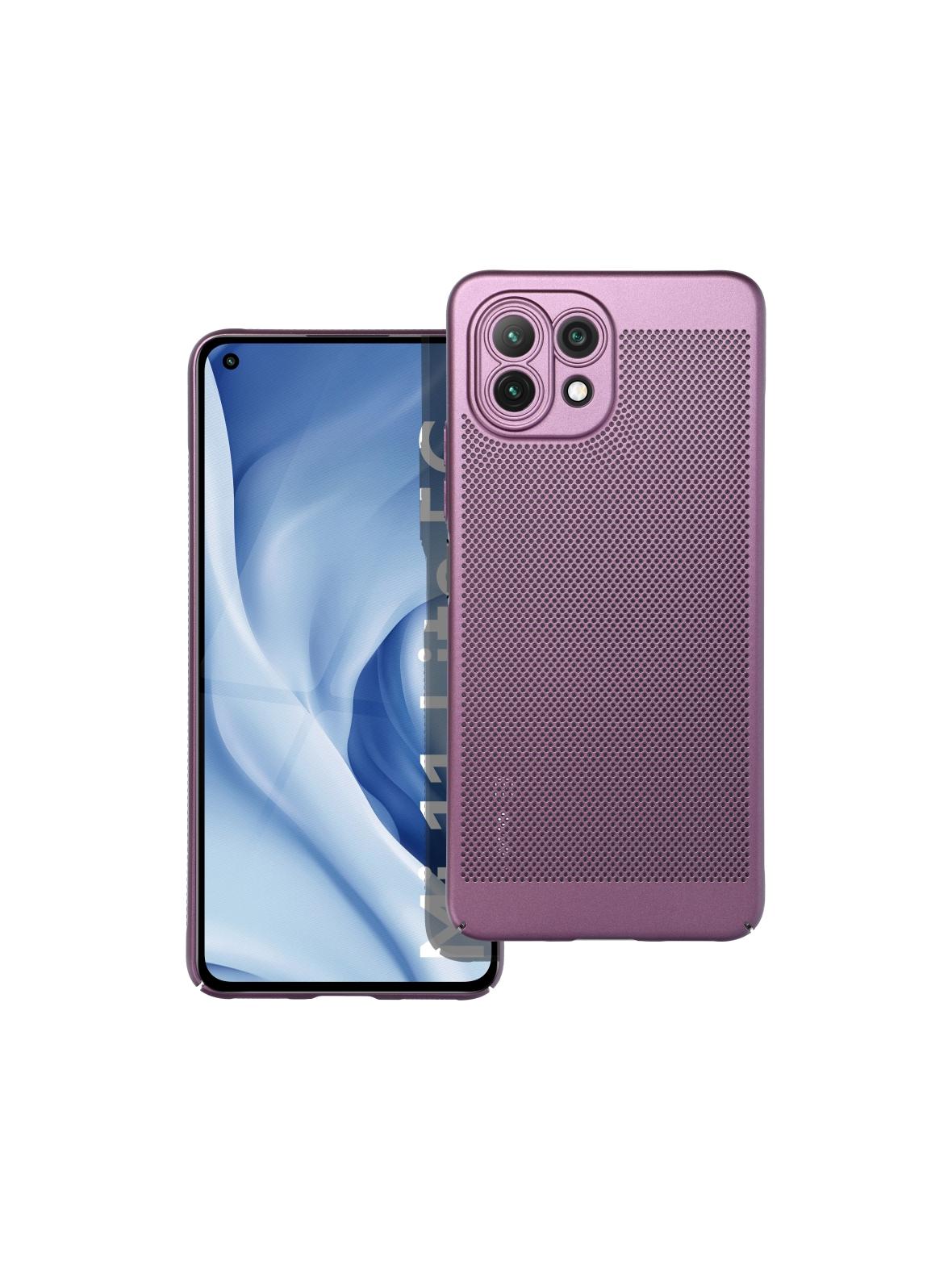 Futerał do Xiaomi Mi 11 Lite 5G / Mi 11 Lite LTE 4G / Mi 11 Lite NE Breezy fioletowy