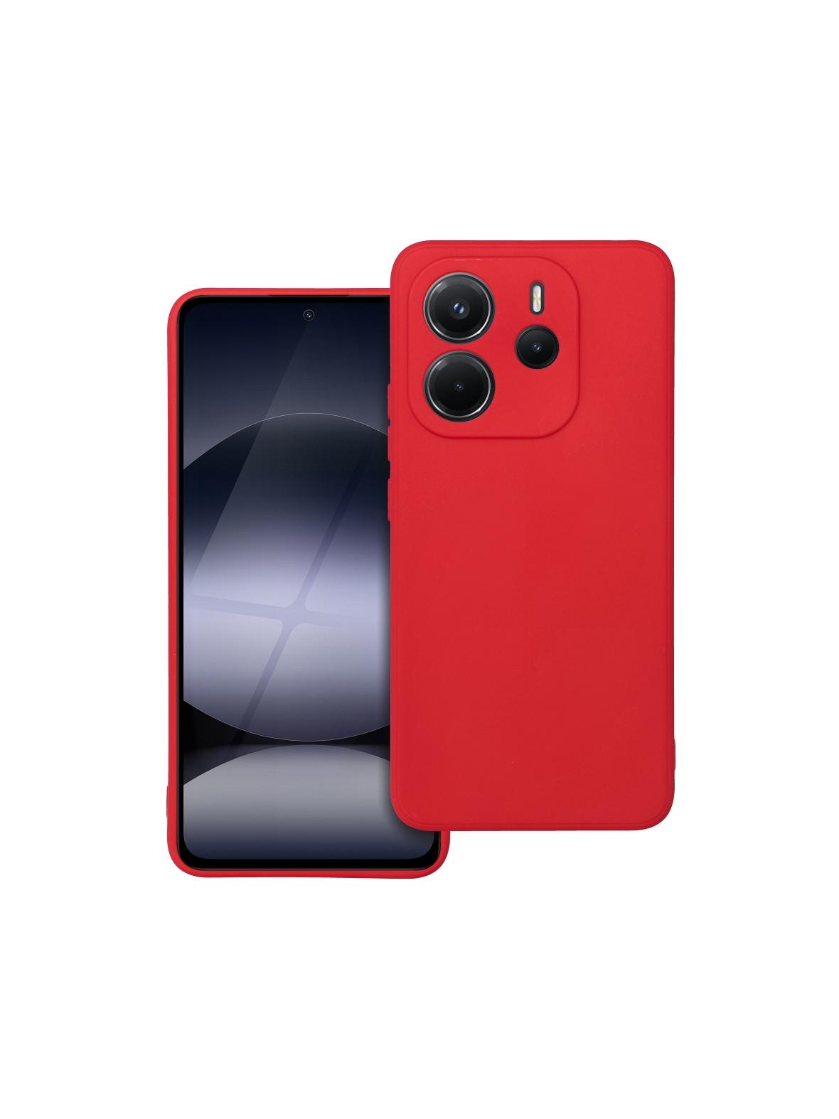 Futerał SOFT do XIAOMI Redmi Note 14 4G (GLOBAL - 164,84mm x 78,15mm x 8,16mm) czerwony