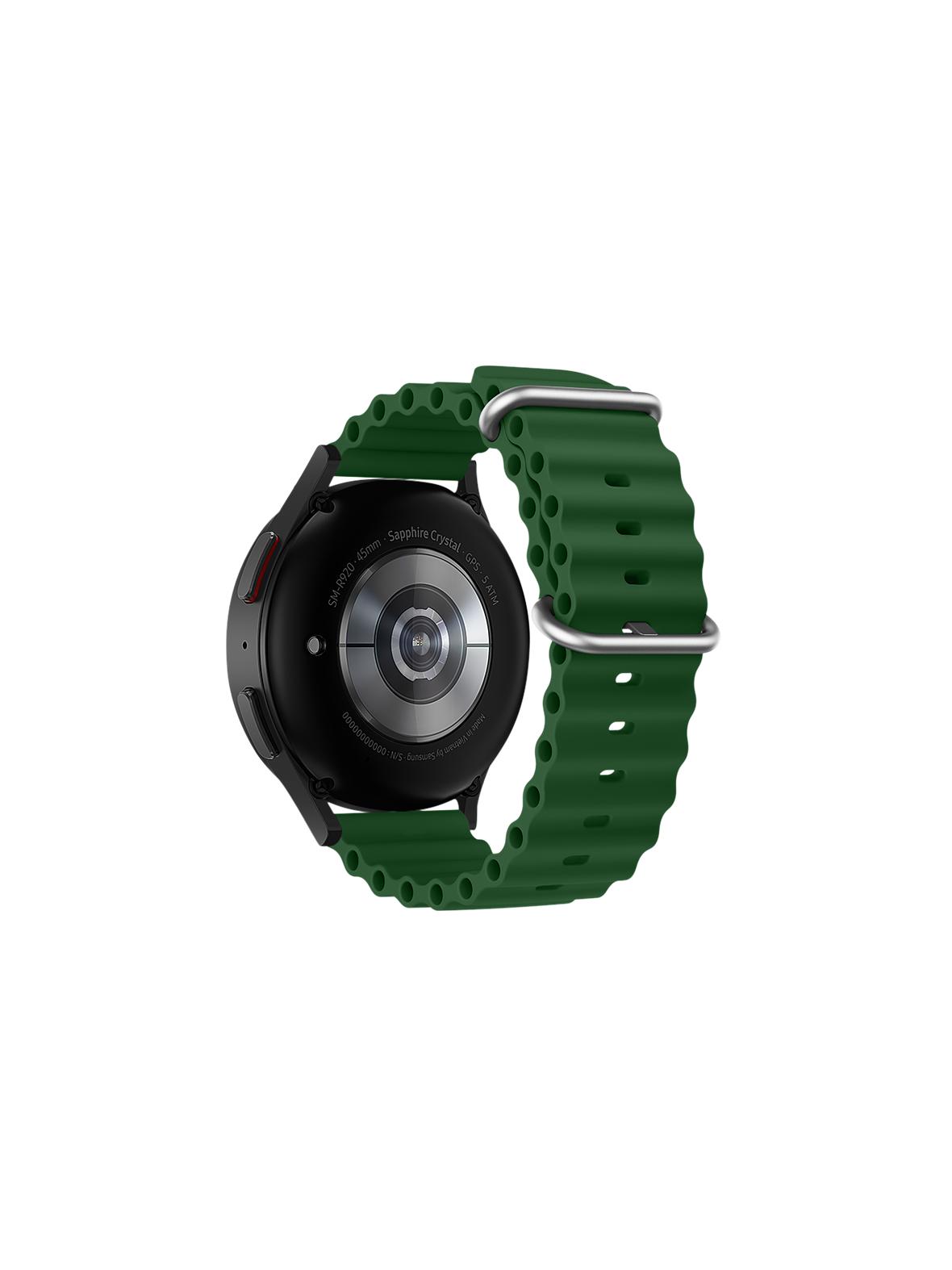 Pasek do Samsung Galaxy Watch Forcell Forcell F-Design FS01 dziurki silikon 22 mm zielony