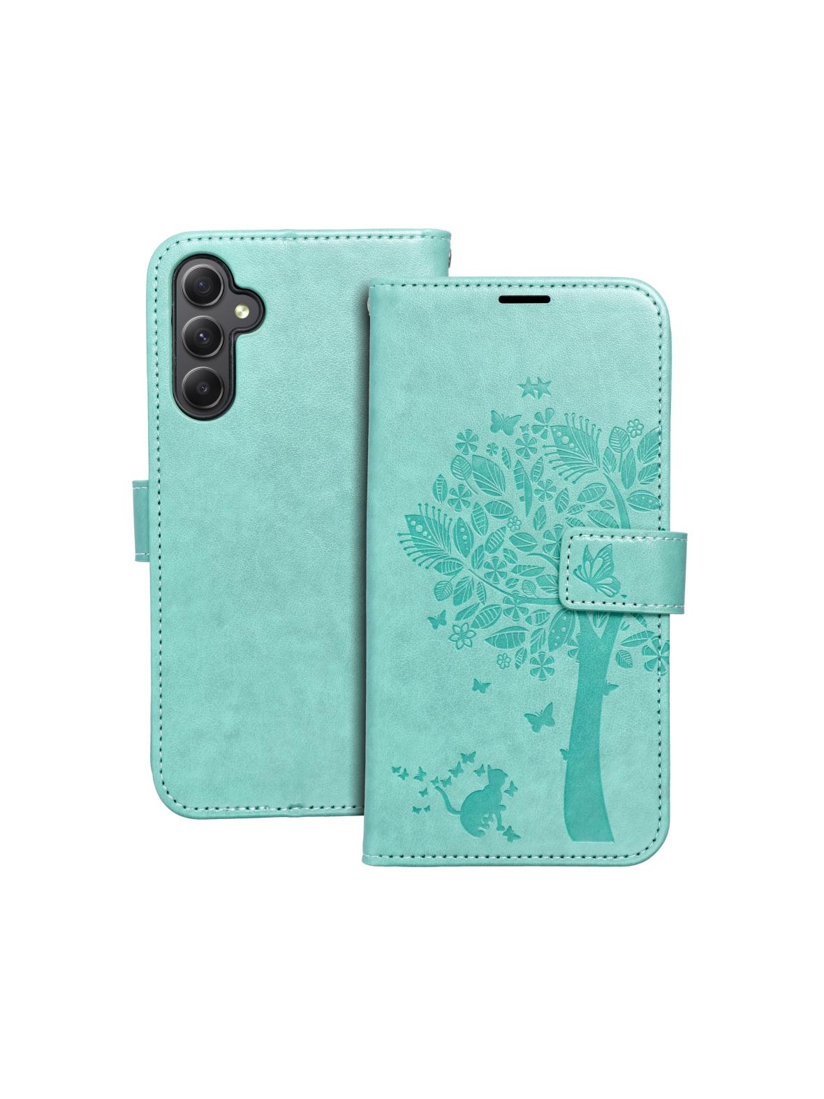 Kabura MEZZO Book do SAMSUNG A34 5G drzewo zielony