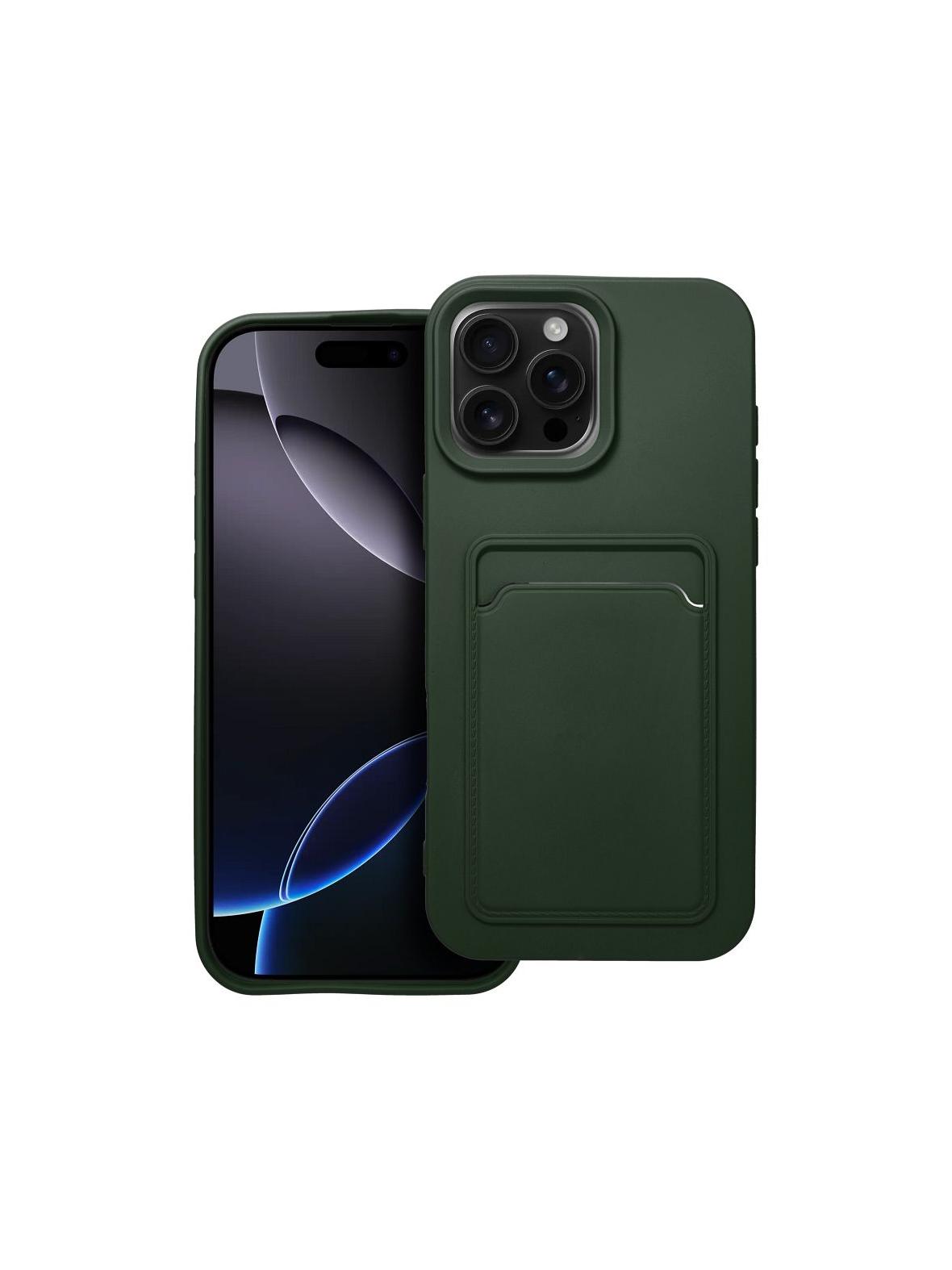 Futerał CARD CASE do IPHONE 16 Pro Max zielony