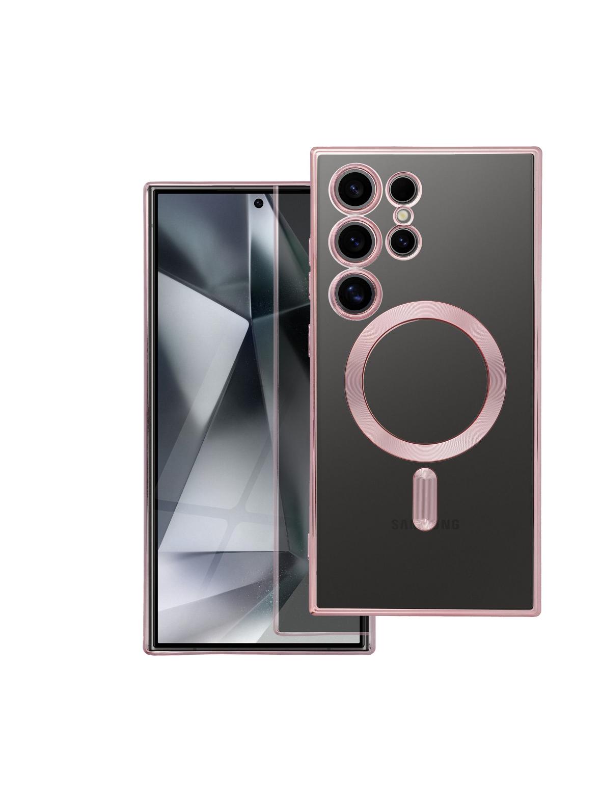 Futerał ELECTRO MAG COVER kompatybilny z MagSafe do SAMSUNG S26 Plus złoty róż