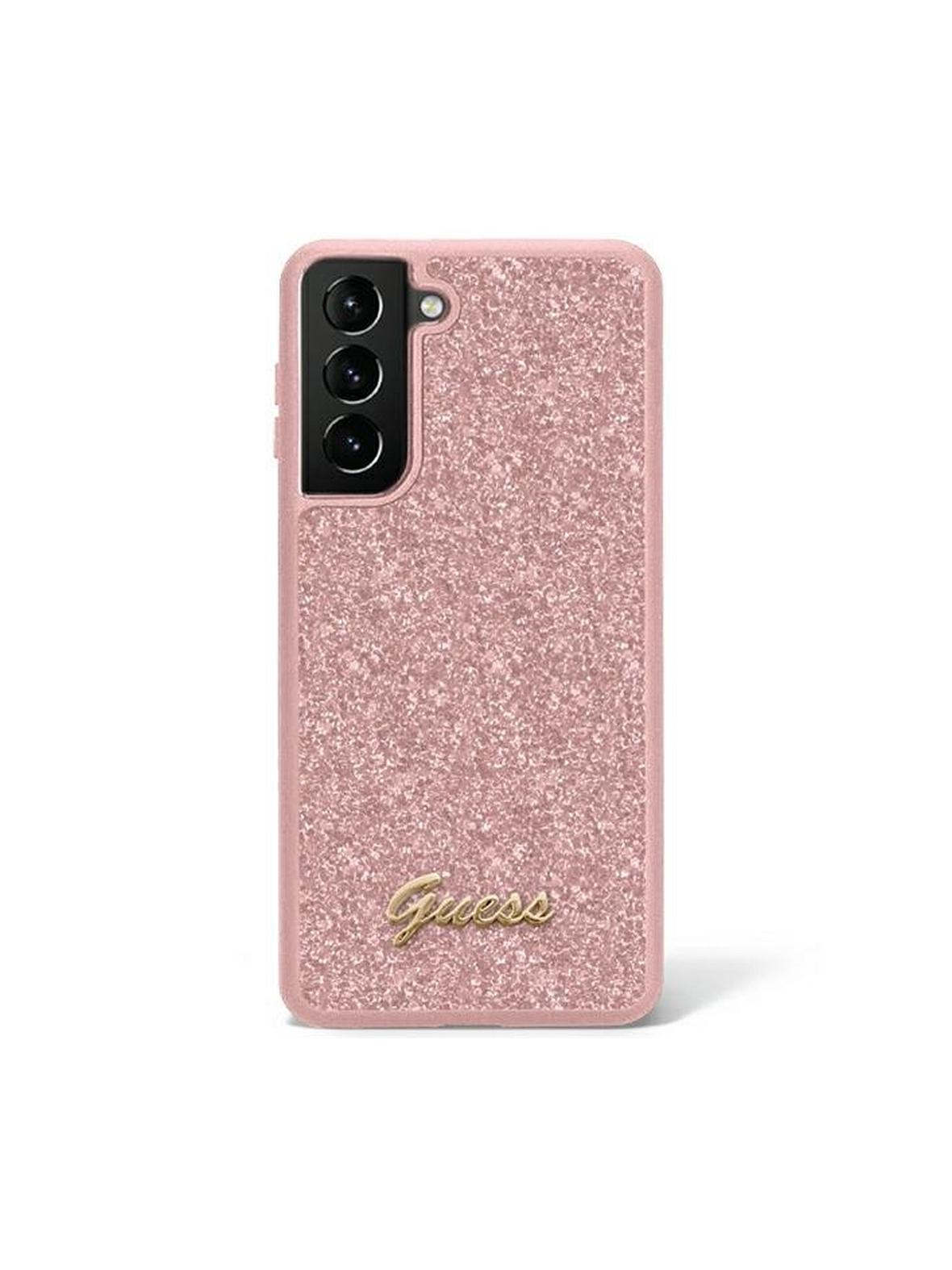 Oryginalne Etui GUESS Hardcase GUHCS23MHGGSHP do SAMSUNG S23 Plus (Fixed Glitter / różowy)