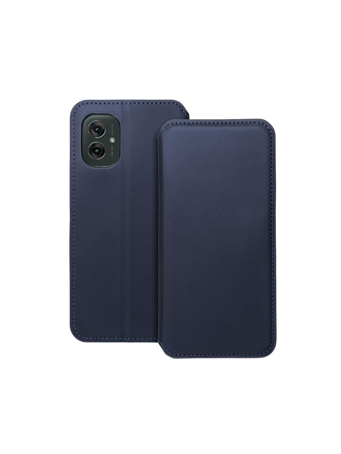 Kabura DUAL POCKET Book do MOTOROLA G55 5G granatowy