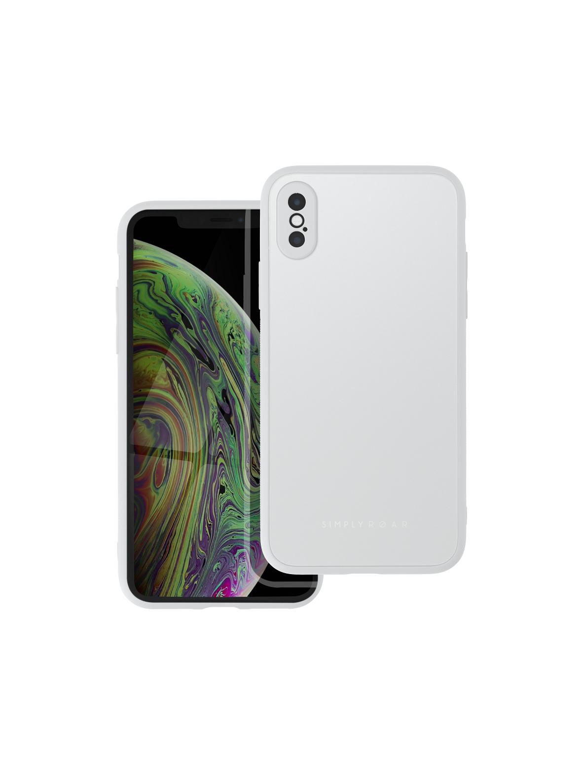 ROAR futerał MATTE GLASS do IPHONE XS stalowy
