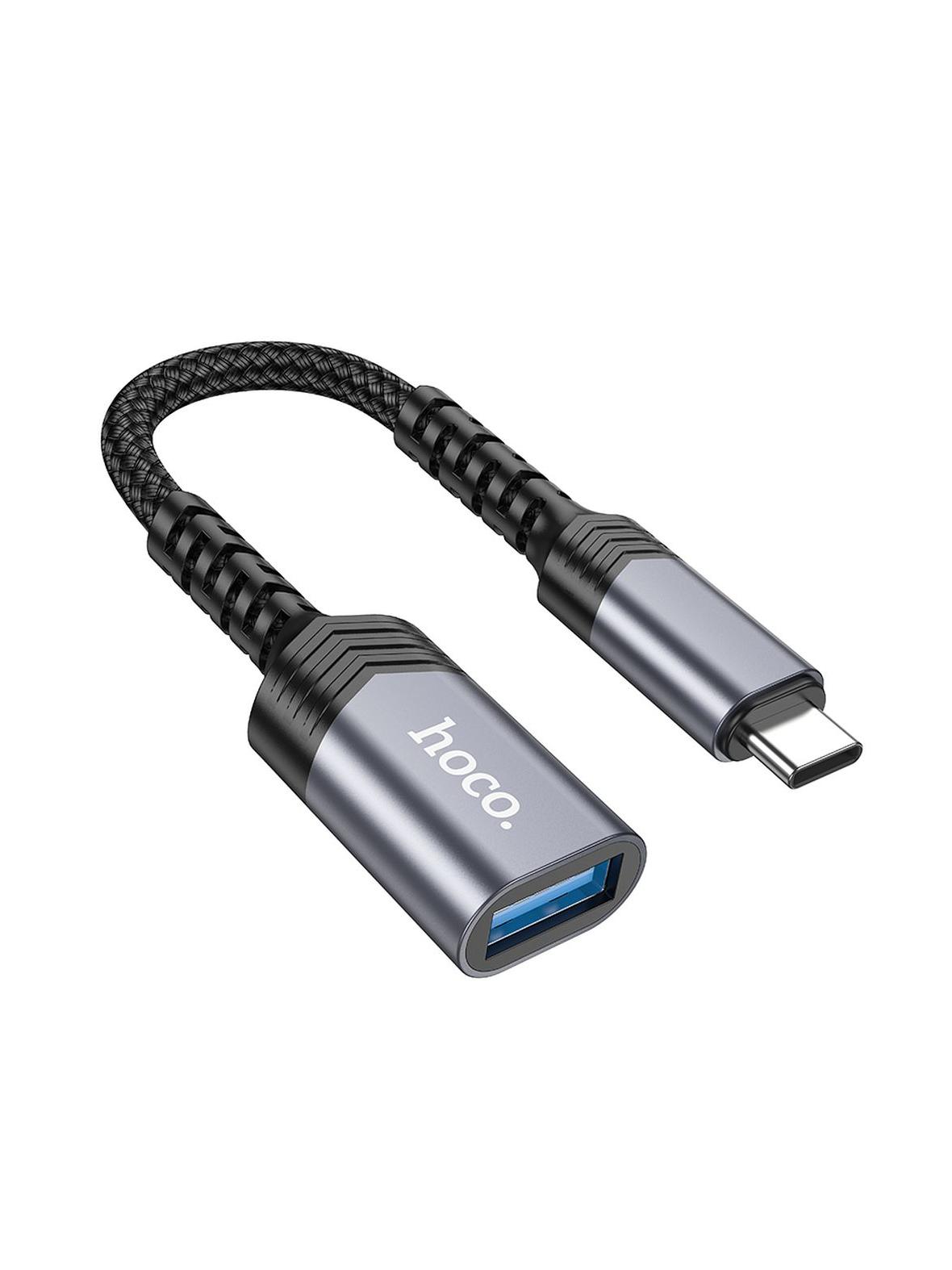 Adapter OTG USB C do USB A Hoco 4A UA24 czarny