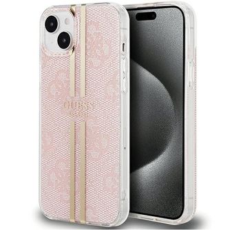 Guess GUHCP15XH4PSEGW Apple iPhone 15 Pro Max hardcase IML 4G Gold