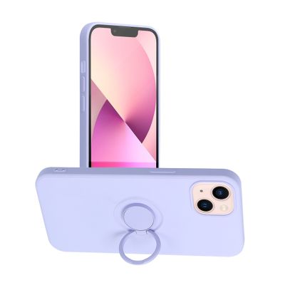 Forcell SILICONE RING Case for IPHONE 13 PRO Max violet