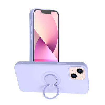 Forcell SILICONE RING Case for IPHONE 13 MINI violet
