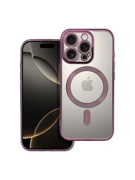 Futerał ELECTRO MAG COVER kompatybilny z MagSafe do IPHONE 16 Pro fioletowy