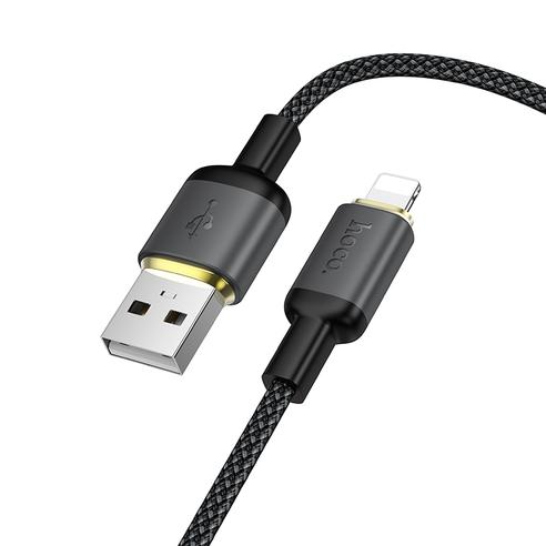 Kabel USB A do Lightning Hoco 2,4A 1 m X128 Benefit czarny