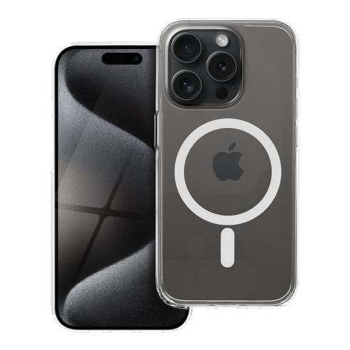 Etui na iPhone 15 PRO Forcell F-Protect Clear Hybrid Premium zgodne z MagSafe transparentne 0INT
