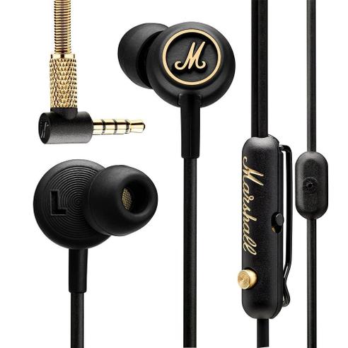 Słuchawki przewodowe douszne Jack 3,5 mm Marshall EQ złoto czarne