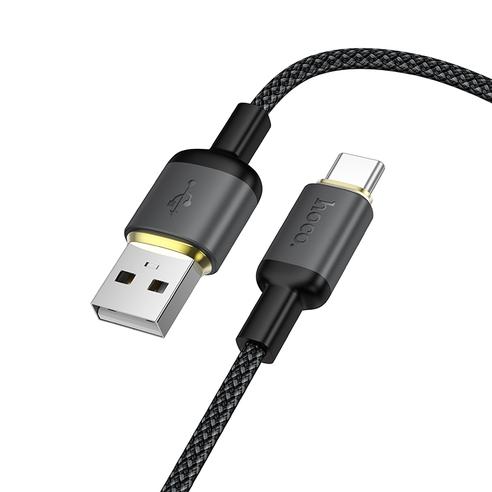 Kabel USB A do USB C Hoco 3A 1 m X128 Benefit czarny