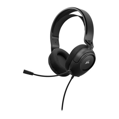 Słuchawki przewodowe nauszne Jack 3,5 mm z mikrofonem Corsair HS35 V2 Carbon czarne