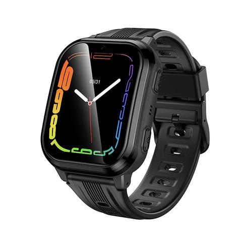 Smartwatch dla dzieci 1,69" 4G GPS z funkcją rozmowy Hoco Y108 czarny