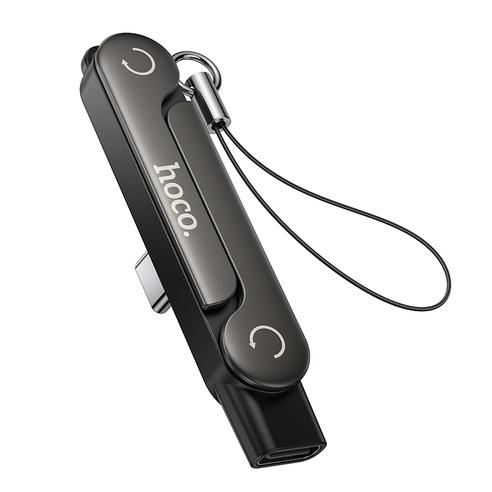 Adapter z podstawką USB C do USB C max 240W Hoco UA47A czarny
