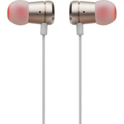 Słuchawki przewodowe douszne Jack 3,5mm z mikrofonem JBL T290 złote