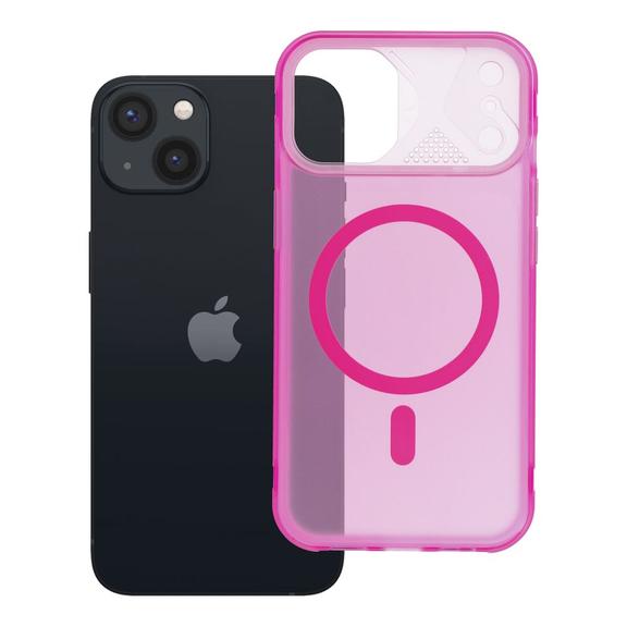 Etui na iPhone 13 Aurora zgodne z MagSafe różowe