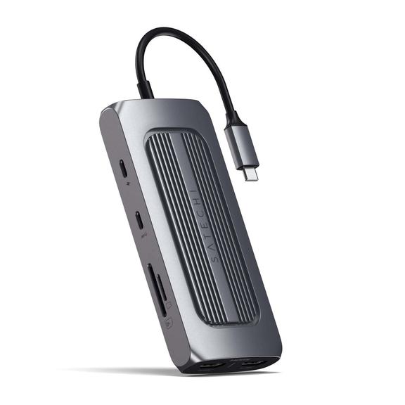 Adapter HUB 8w1 USB C Satechi ST-UCMXAM szary
