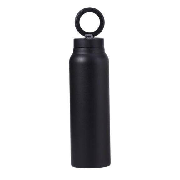 Butelka / bidon na wodę metal z uchwytem kompatybilnym z Magsafe 950ml czarny
