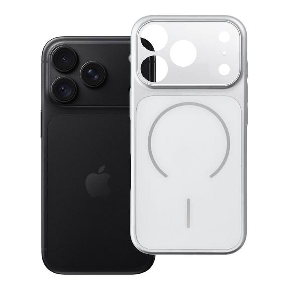 Etui na iPhone 18 Pro / 17 Pro Make 18 zgodne z MagSafe srebrne